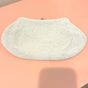 Vintage Hand-Beaded Clutch Bag